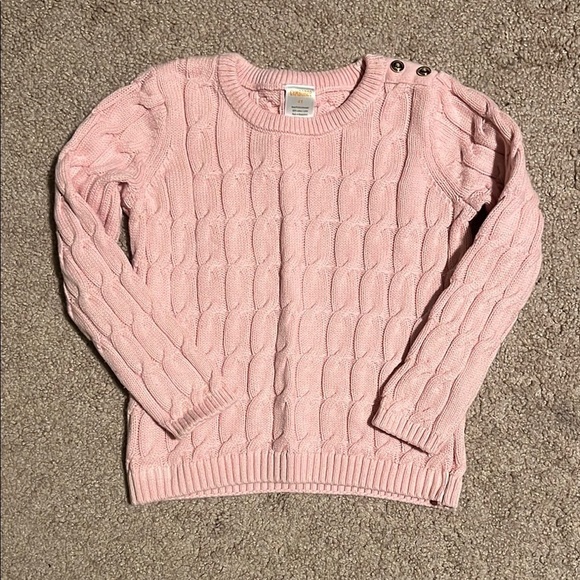 Gymboree Other - Gymboree Pink Crew Neck Cable Knit Sweater